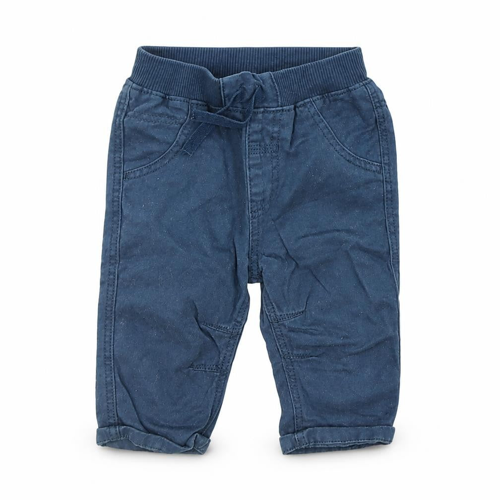 George Boys Blue   Cargo Trousers Size 3-6 Months