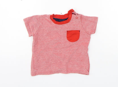 Additional front view of George girls’ pink basic polo, size 3-6, months