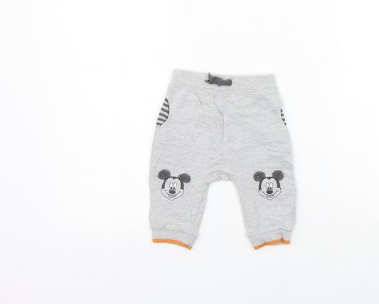 George Girls Grey   Jogger Trousers Size 3-6 Months