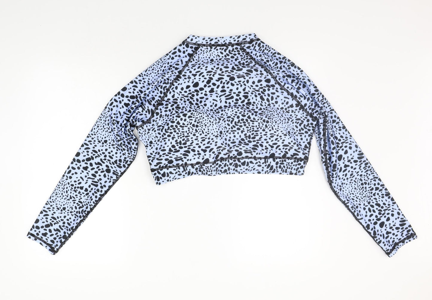 SheIn Womens Blue Polka Dot  Pullover Jumper Size 2XL