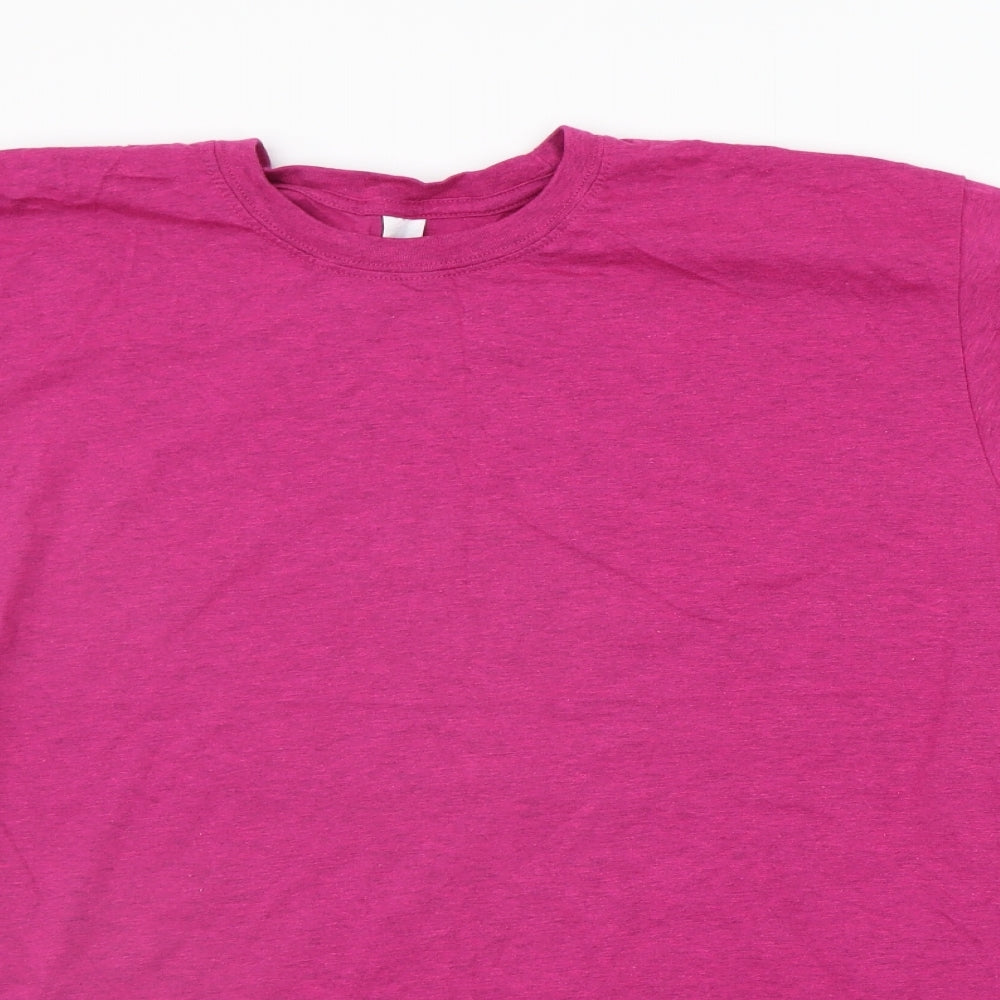 Gildan Womens Pink   Basic T-Shirt Size 2XL