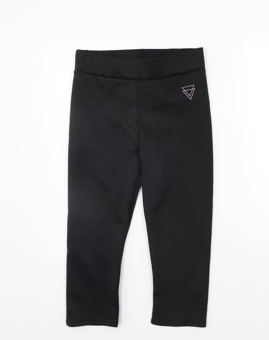 Boohoo Womens Black   Jogger Trousers Size 10 L20 in - Elastic Waist Band