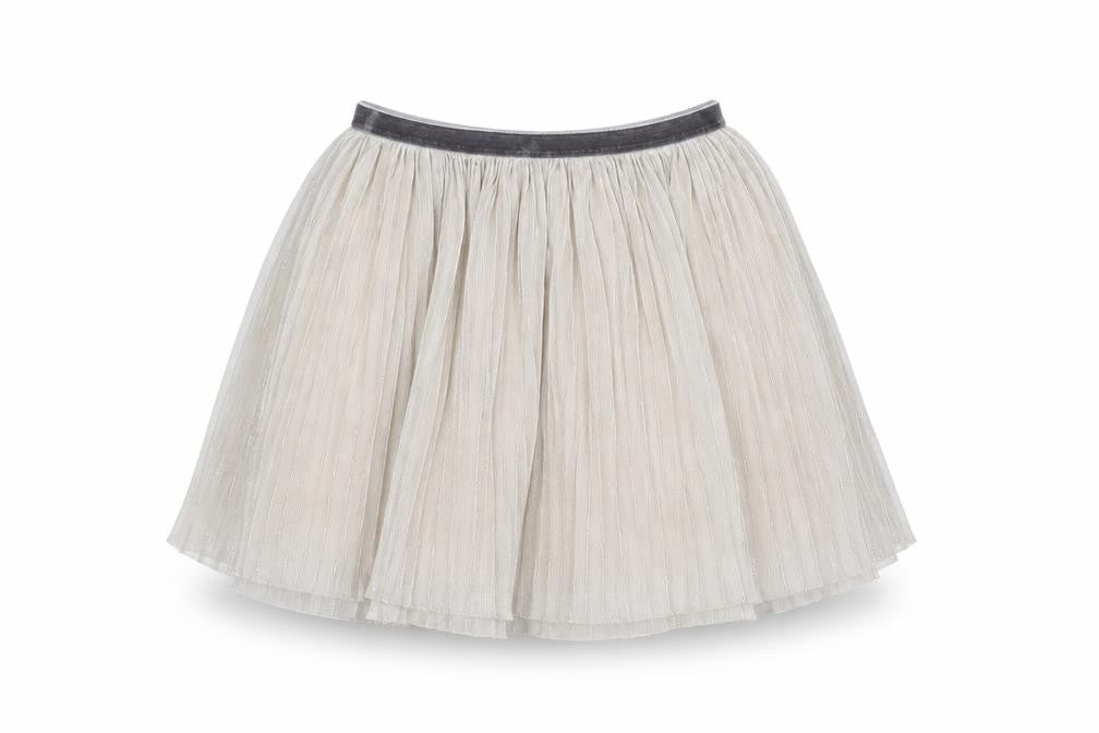 NEXT Girls Silver   Pleated Skirt Size 10 Years