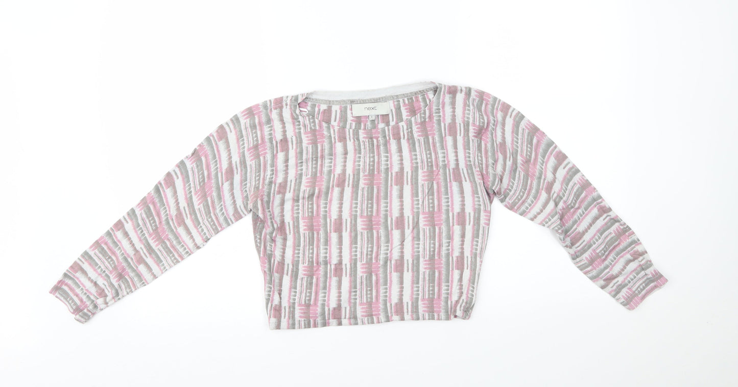 NEXT Womens Multicoloured   Cropped T-Shirt Size 8