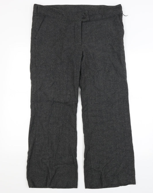 Janique Womens Grey   Trousers  Size 18 L27 in