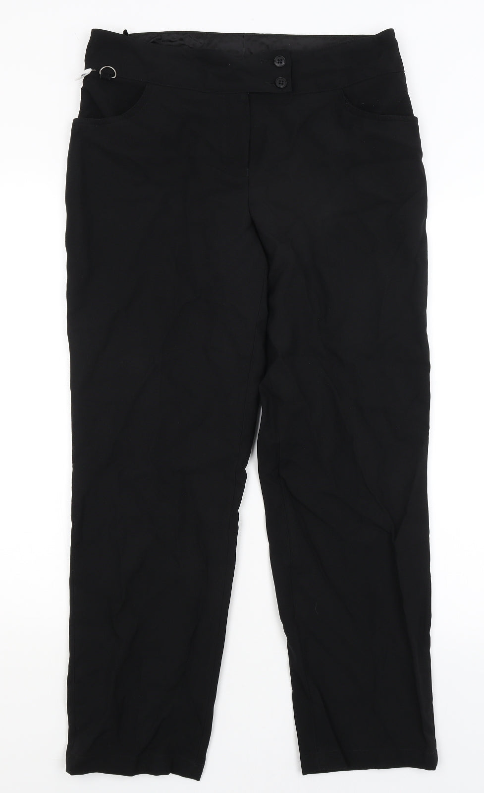Club Class Womens Black   Dress Pants Trousers Size 12 L27 in