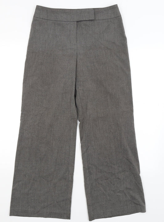 M&S Womens Grey   Dress Pants Trousers Size 10 L28 in