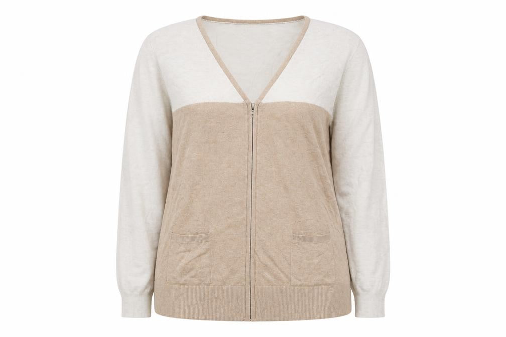 Papaya Womens Brown   Full Zip Jumper Size 18