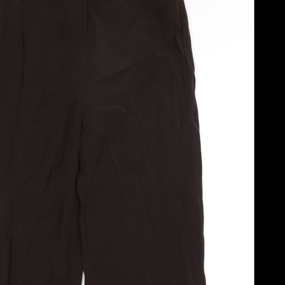 Gold Womens Brown   Cropped Trousers Size 10 L22 in