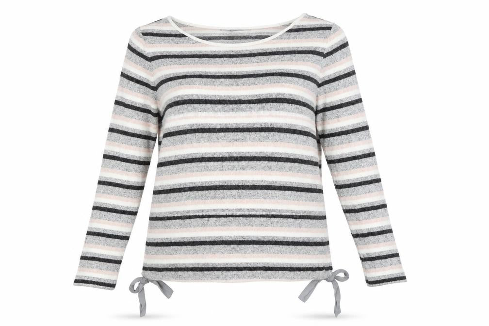 NEXT Womens Grey Striped  Pullover Jumper Size 10