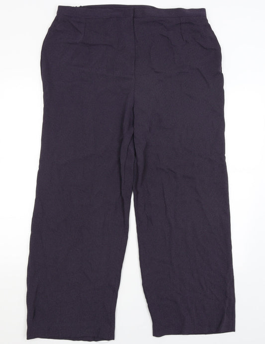 Libra Womens Purple   Trousers  Size 20 L28 in