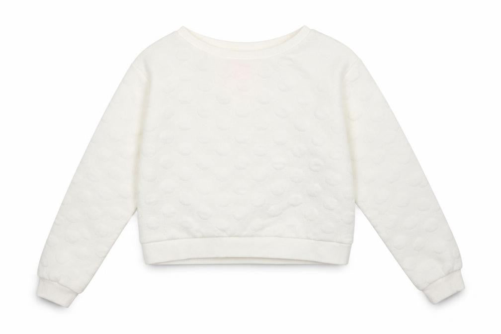 H&M Girls White   Pullover Jumper Size 9-10 Years