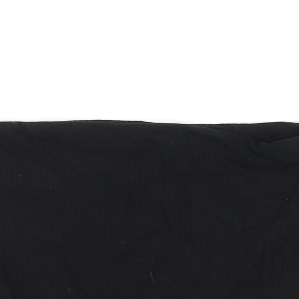 Topshop Womens Black   Cropped Blouse Size 8  - Boob Tube