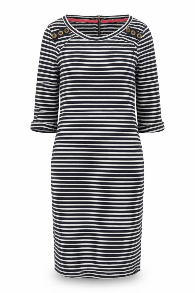NEXT Womens Blue Striped  Sheath  Size 10