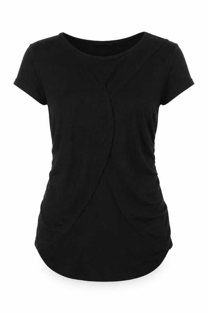 Boohoo Womens Black   Basic Blouse Size 8
