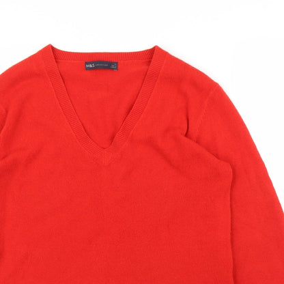 Marks & Spencer Womens Red   Pullover Jumper Size 12