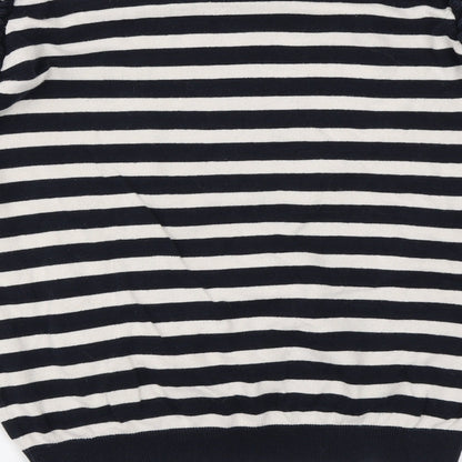 Dorothy Perkins Womens Blue Striped  Pullover Jumper Size 10