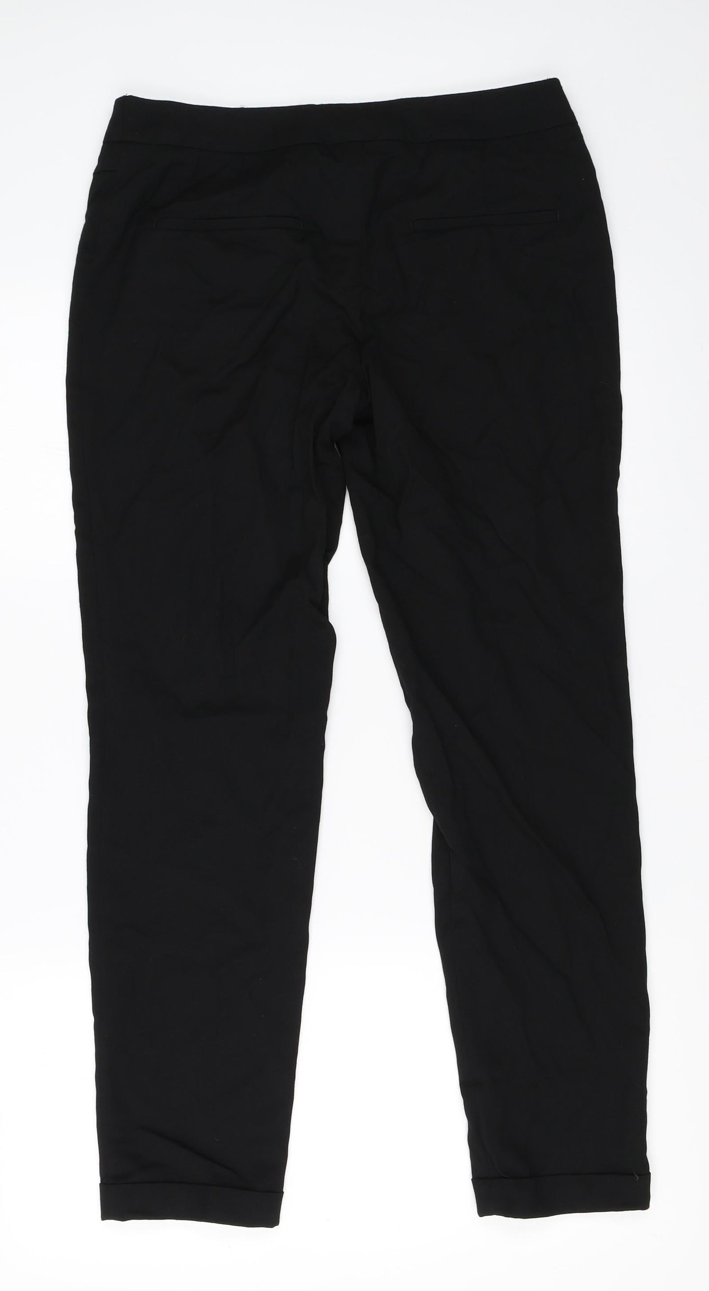 NEXT Womens Black   Trousers  Size 10 L28.5 in