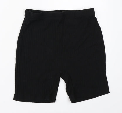 Preloved SheIn Womens Black   Compression Shorts Size S - Front