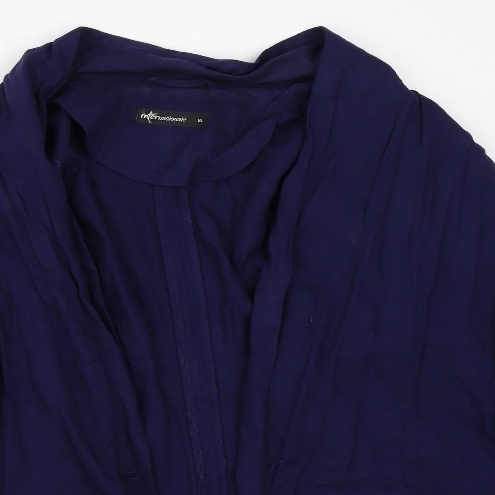 Internationale Womens Blue   Jacket  Size 16