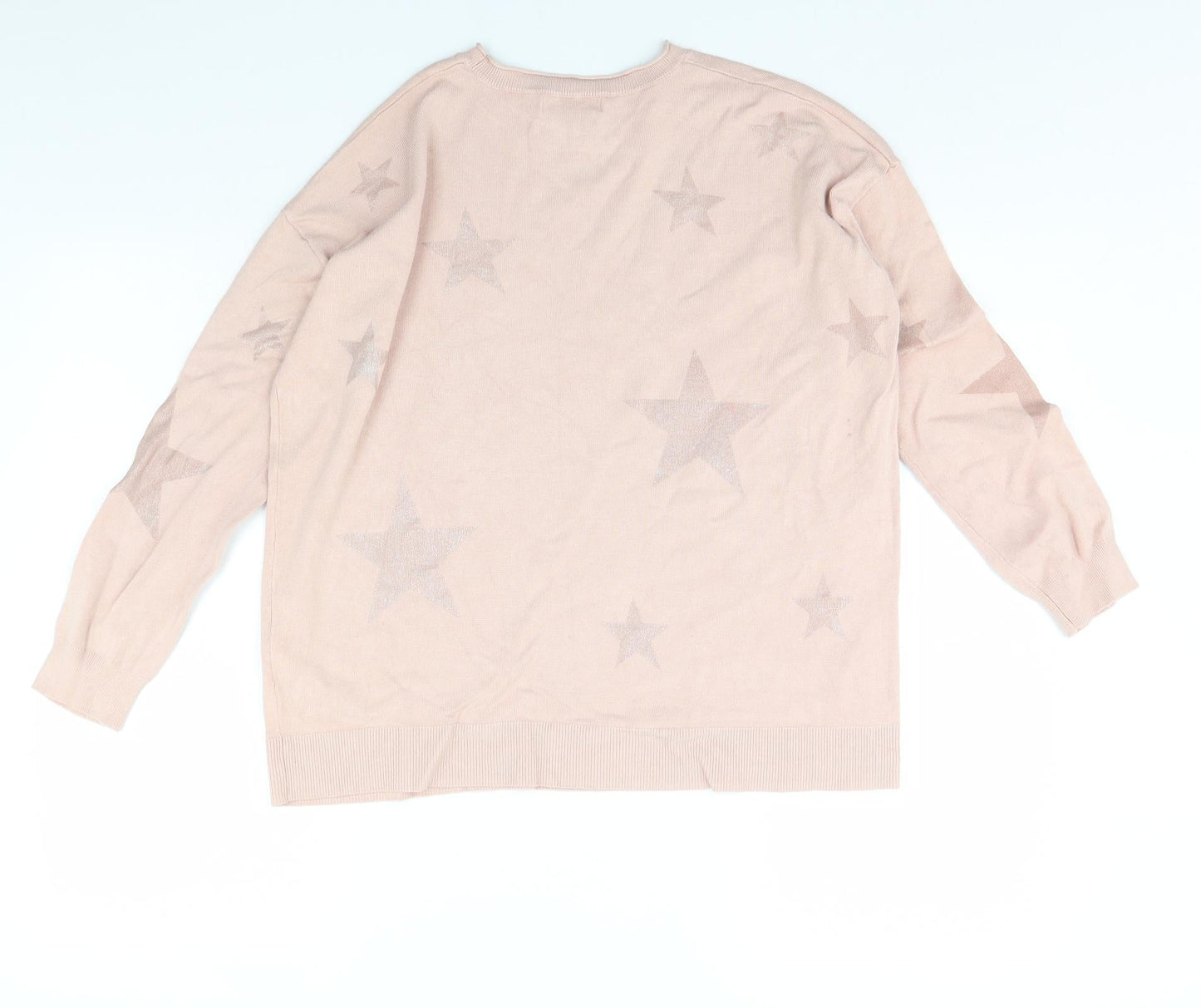 Red Herring Womens Pink   Pullover Jumper Size 8  - Star