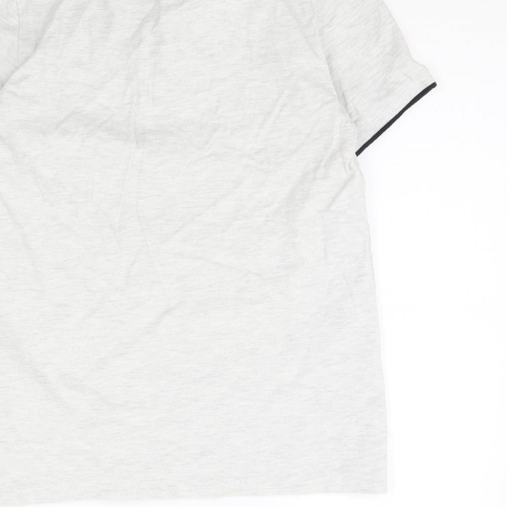H&M Mens Grey    Polo Size S