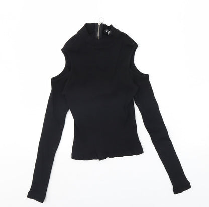 Divided Womens Black   Pullover Jumper Size S