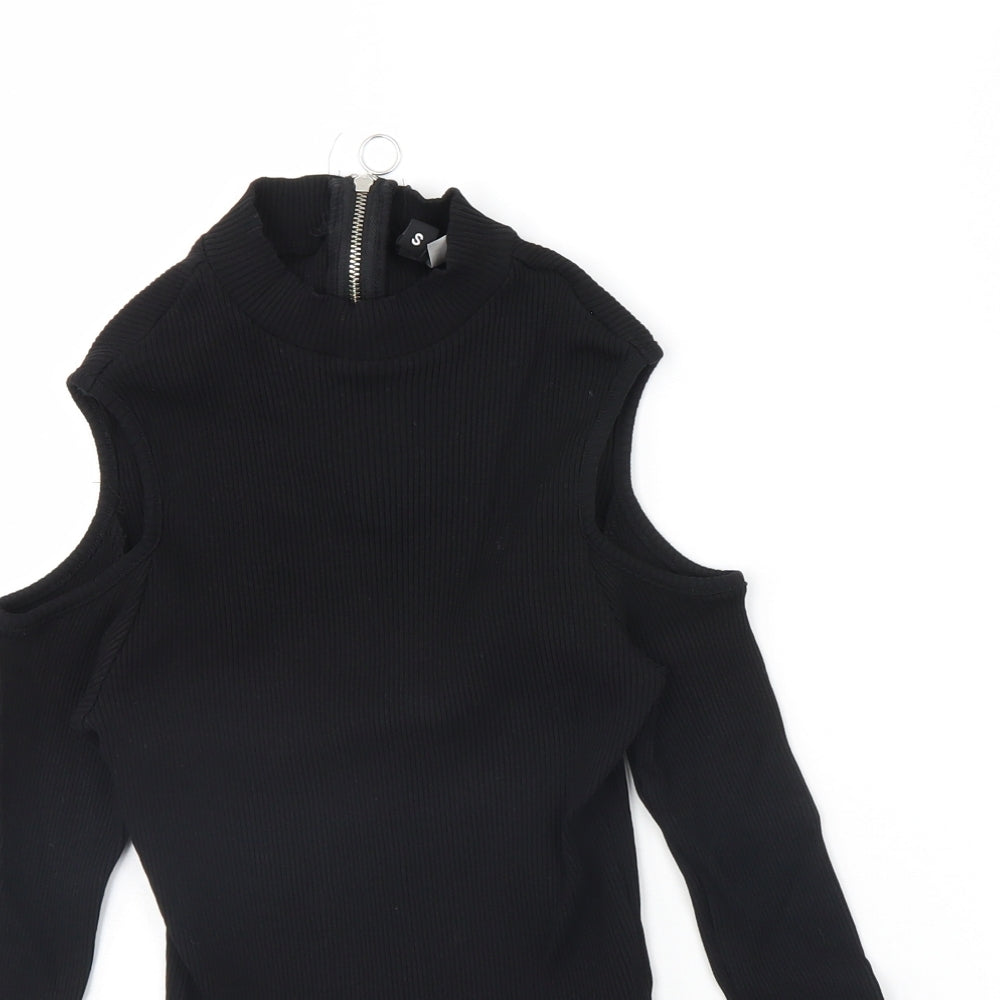 Divided Womens Black   Pullover Jumper Size S
