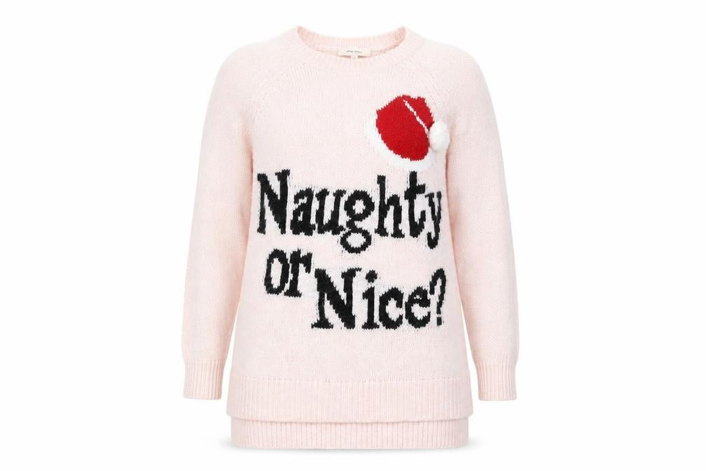 River Island Womens Pink   Pullover Sweatshirt Size 6  - chrismas