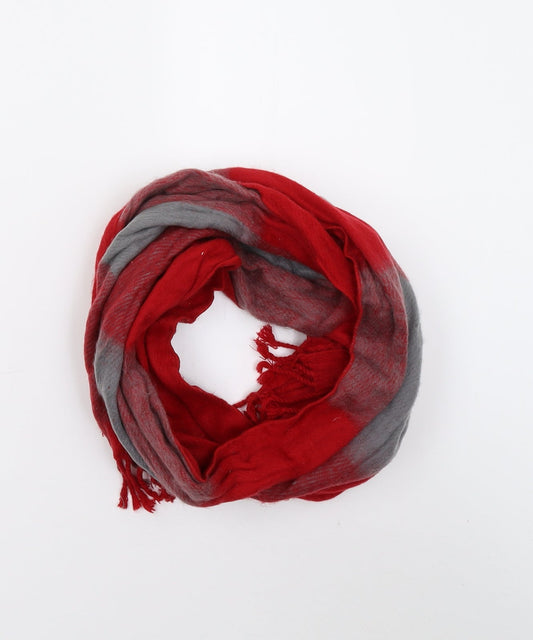 BHS Womens Red Check   Scarf