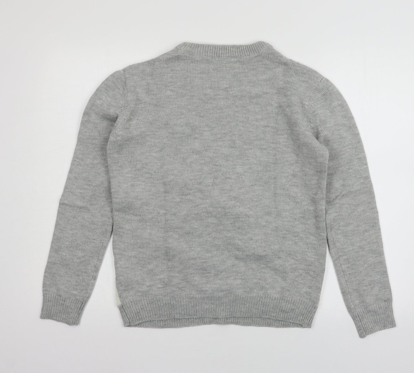 Atmosphere Mens Grey  Knit Pullover Jumper Size XS  - Snowman