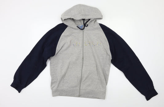 bay beauty Womens Grey   Full Zip Hoodie Size L