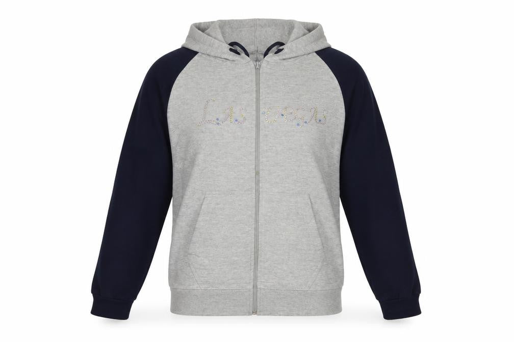 Bay Womens Grey   Full Zip Hoodie Size L