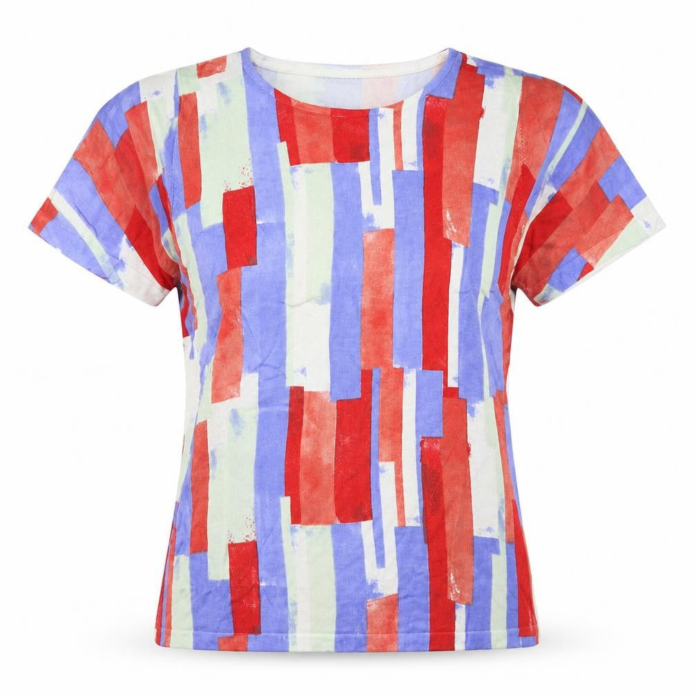 Kaleidoscope Womens Multicoloured Striped  Basic T-Shirt Size 14