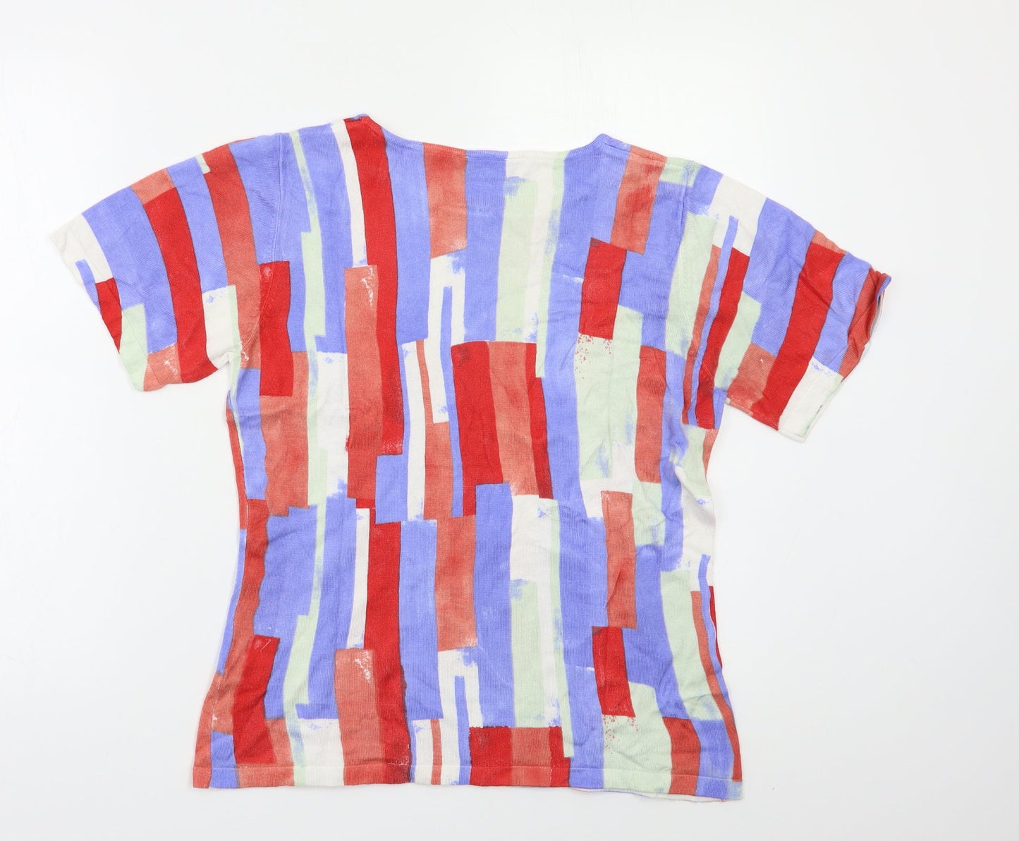 Kaleidoscope Womens Multicoloured Striped  Basic T-Shirt Size 14