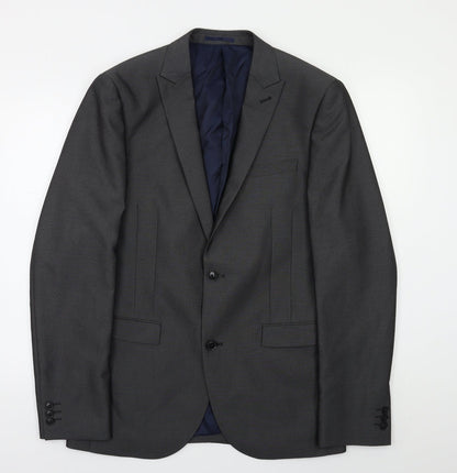 Preloved NEXT Mens Grey   Jacket Blazer Size 40 - Front