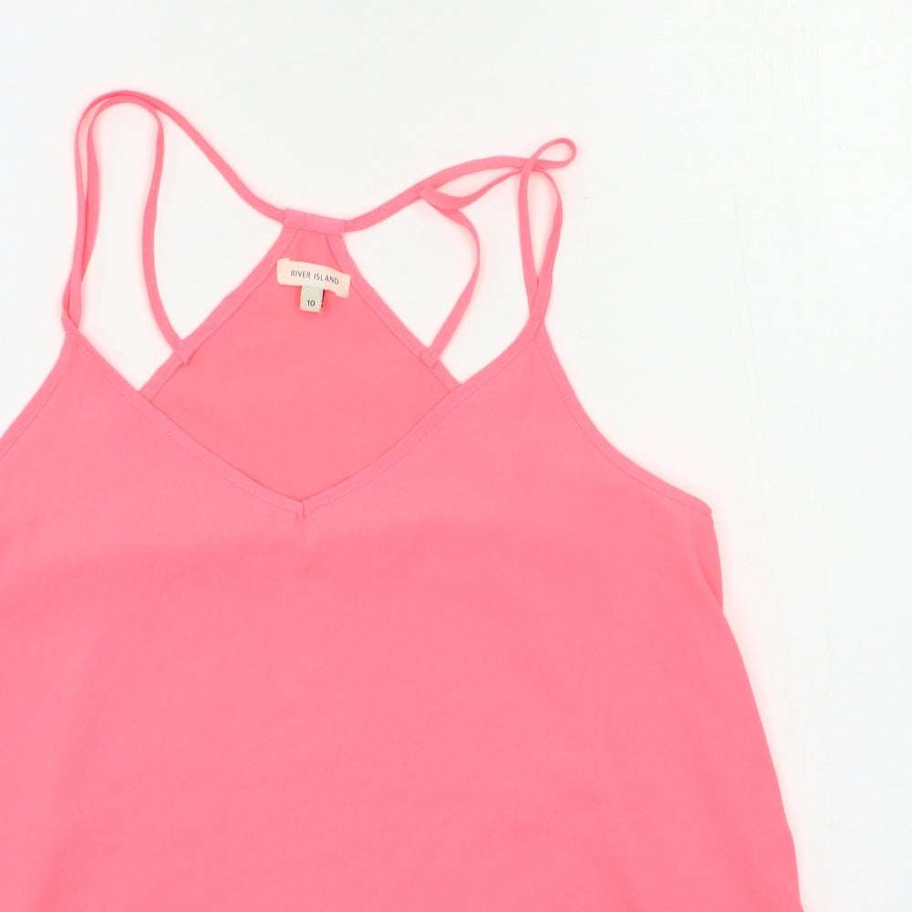 River Island Womens Pink   Basic Tank Size 10