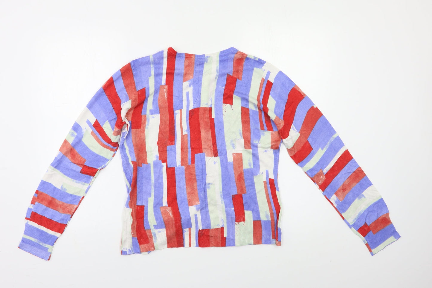 Kaleidoscope Womens Multicoloured Striped  Cardigan Jumper Size 14