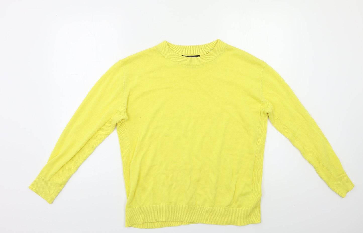 M&S Womens Yellow   Pullover Jumper Size S