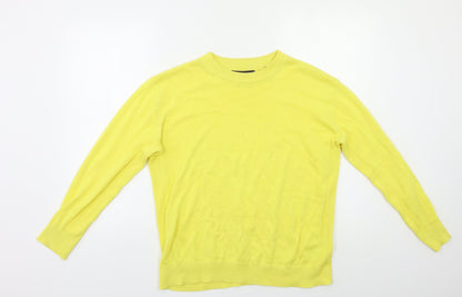 Marks & Spencer Womens Yellow   Pullover Jumper Size S