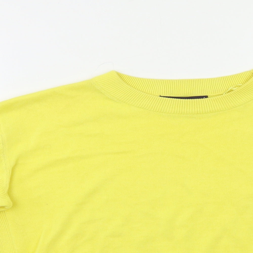M&S Womens Yellow   Pullover Jumper Size S