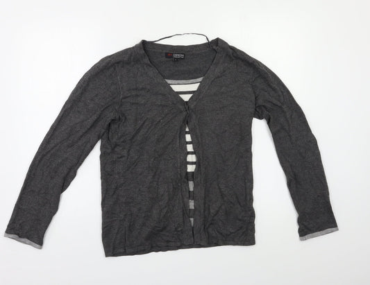 Sky Design Womens Grey   Cardigan Jumper Size S