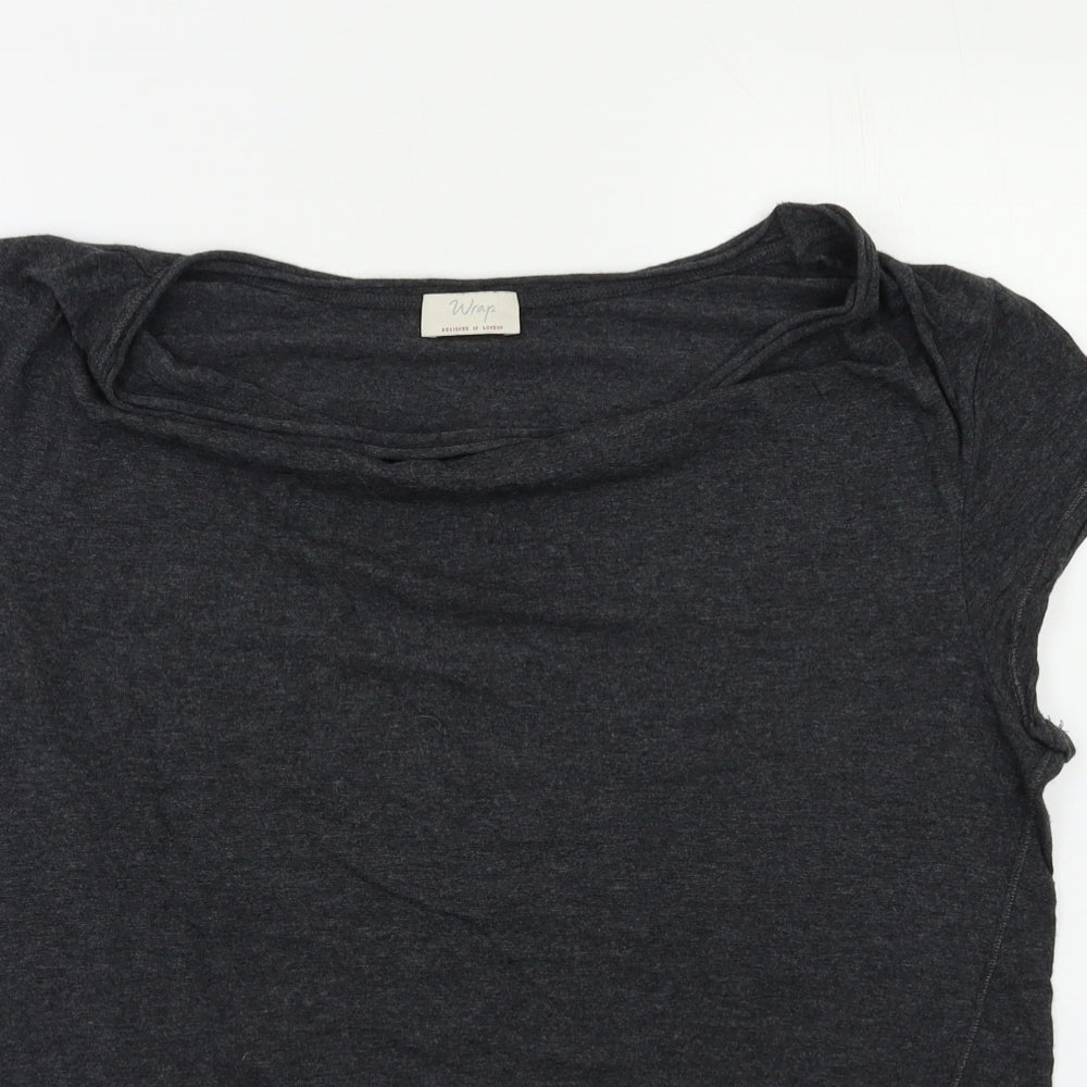 Wrap Womens Grey   Basic Polo Size 18