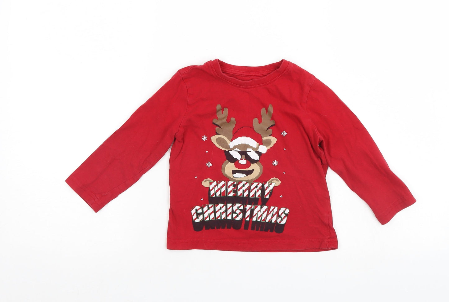 Primark Boys Red   Pullover Jumper Size 2-3 Years