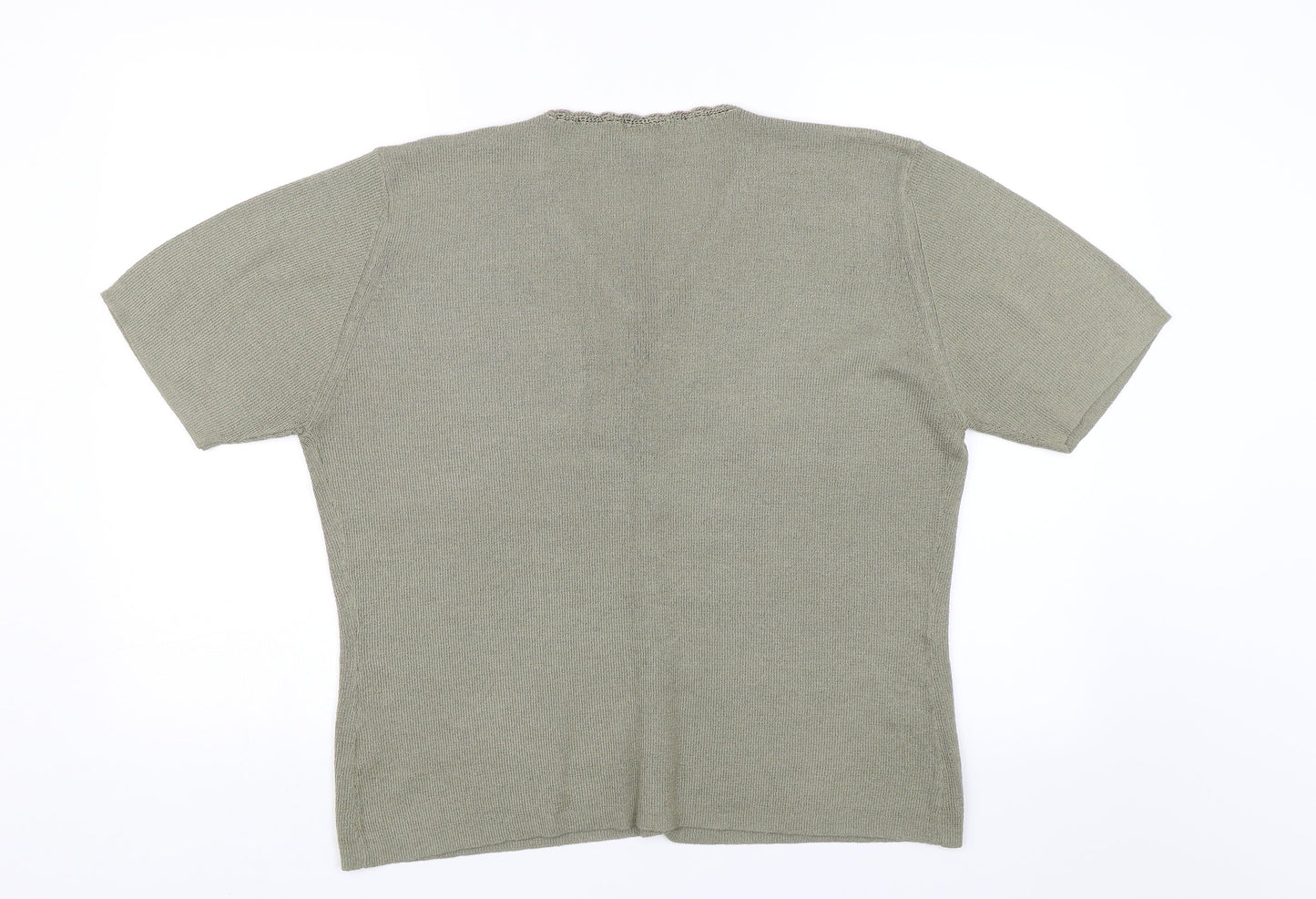 OPUS Womens Green   Basic Button-Up Size 2XL