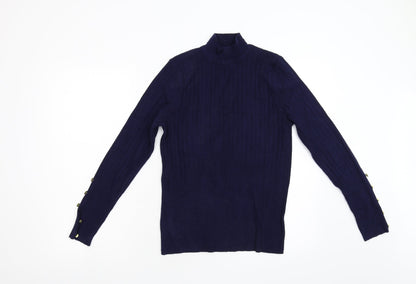 Per Una Womens Blue  Knit Pullover Jumper Size S