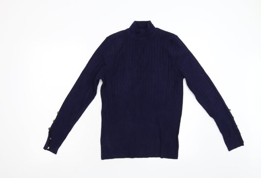 Per Una Womens Blue  Knit Pullover Jumper Size S