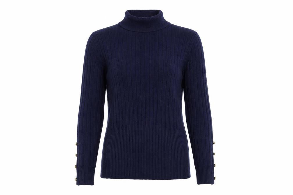 Per Una Womens Blue  Knit Pullover Jumper Size S