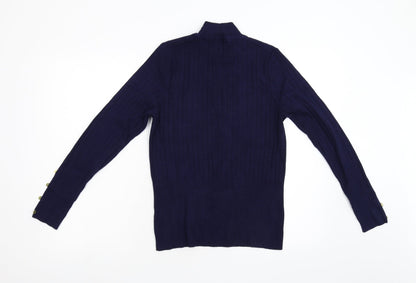 Per Una Womens Blue  Knit Pullover Jumper Size S