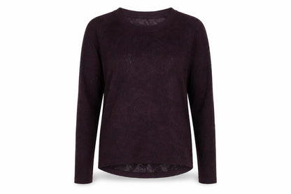 Next Womens Purple Floral  Pullover Jumper Size 12